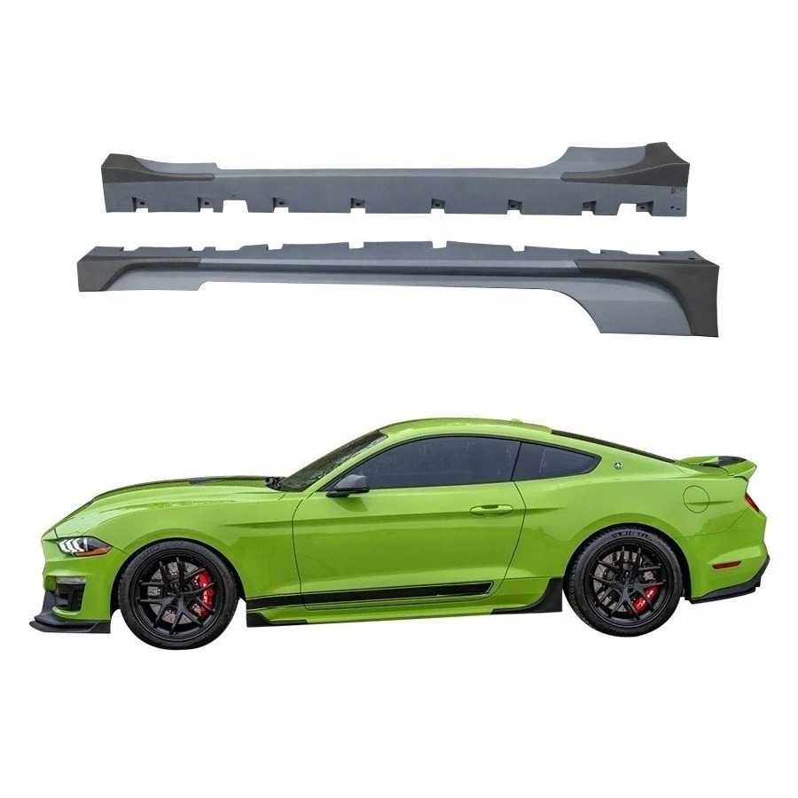 2018-2023 for  Mustang Body Kit with Super Snake Style Side Skirts and Rocker Panels New Condition PP Material Bumper